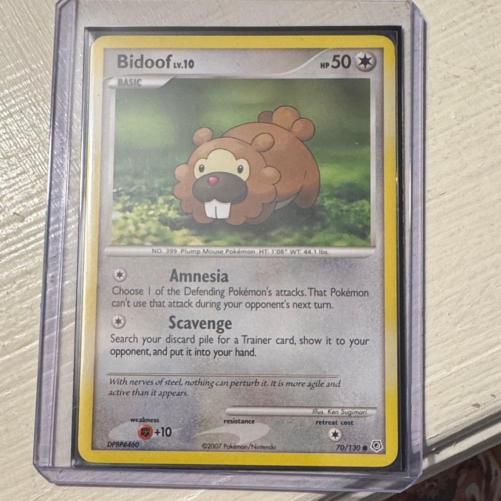 Bidoof Trading Card 070/130